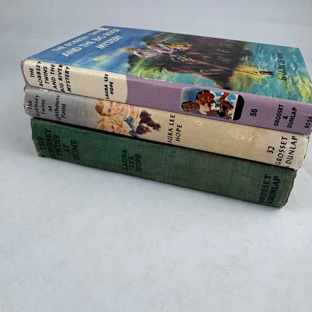 The Bobbysey Twins Lot of 3 Hardback Vintage Children Books Laura Lee Hope